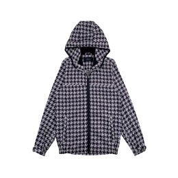 Design Fashion Printing Fashion Windbreaker Customized Women's Fashion Windbreaker Series Zipper Hooded Windbreaker Style Houndstooth Pattern Fashion Windbreaker Manufacturer J1008 Design Fashion Printing Fashion Windbreaker Customized Women's Fashion Windbreaker Series Zipper Hooded Windbreaker Style Houndstooth Pattern Fashion Windbreaker Manufacturer J1008